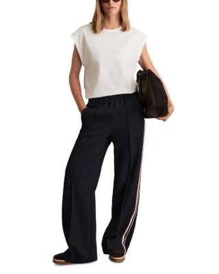 Petite Robyn Side Stripe Wide Leg Trousers