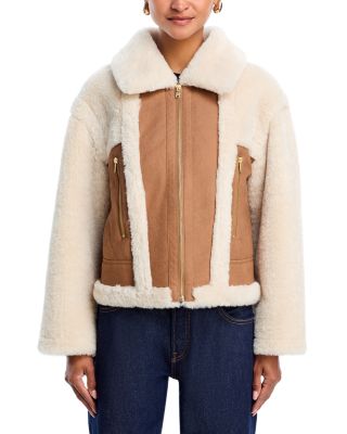Faux Fur Sherpa Moto Jacket - Exclusive