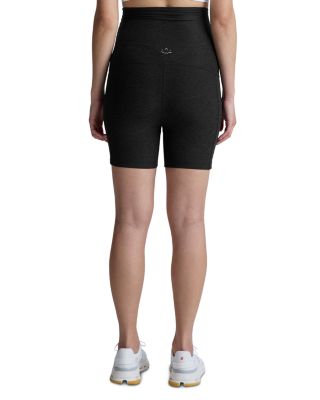 Spacedye Keep Pace Maternity Pocket Biker Shorts