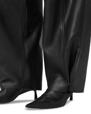 Jet Lea Leather Barrel Pants