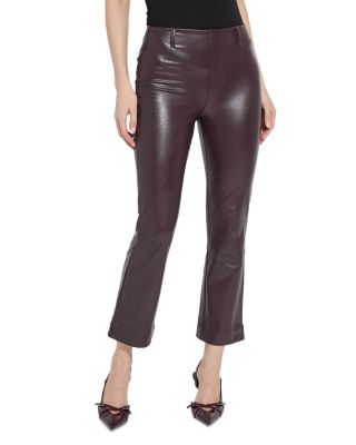 Percy Ankle Baby Bootcut Faux Leather Pants