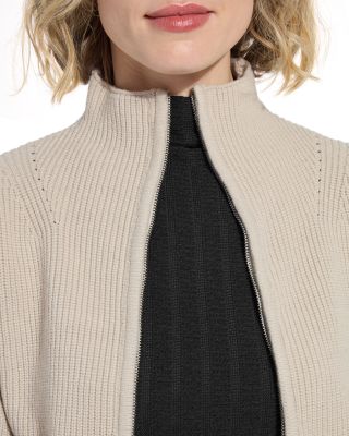 Blythe Zip Up Cozy Rib Sweater