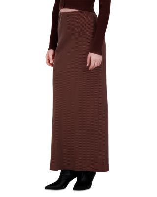 Brushed Straight Slip Skirt