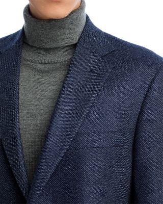 Loro Piana Fabric Melange Solid Unstructured Regular Fit Sport Coat - Exclusive