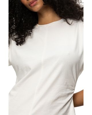 Shirred Waist Dolman Tee