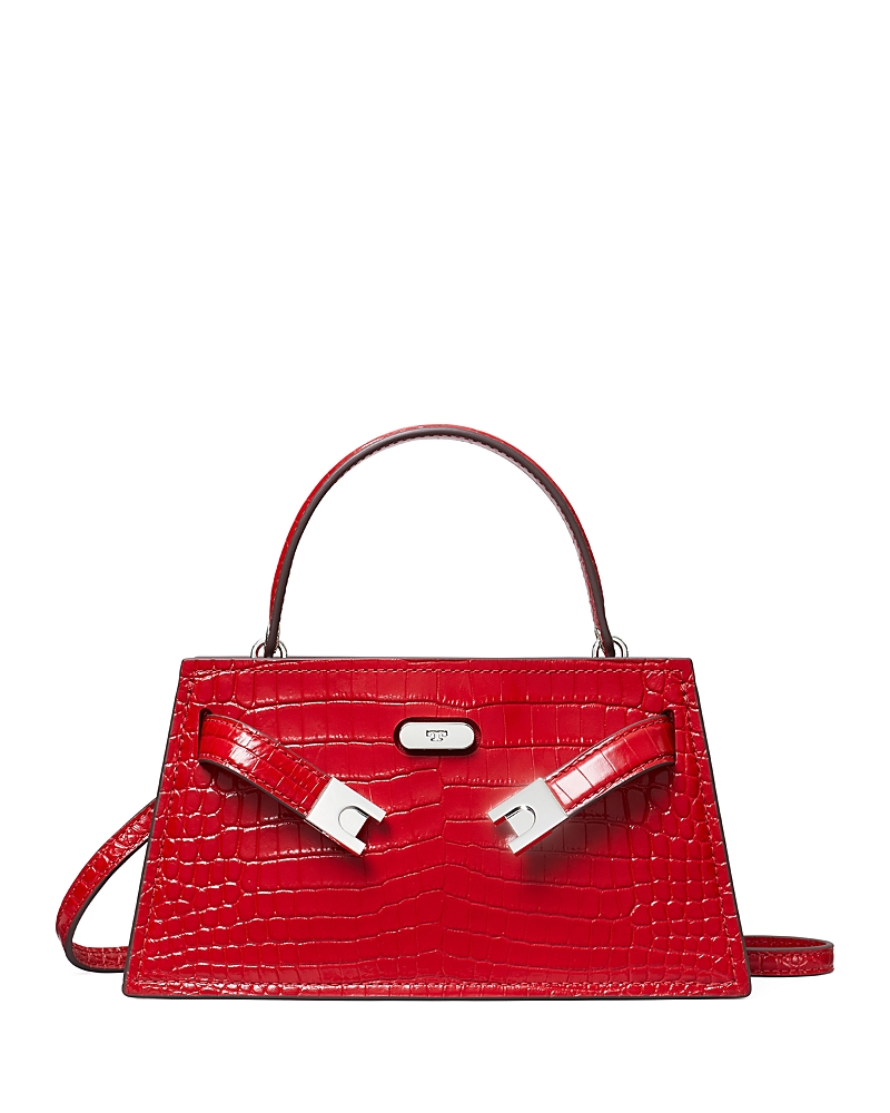 Tory Burch Mini Croc-embossed Leather Top-handle Bag