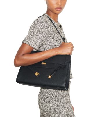 Lee Radziwill Pebble Leather Large Shoulder Bag