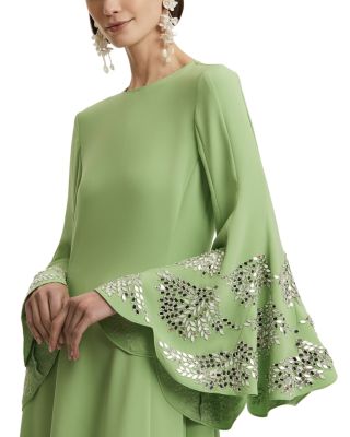 Embellished Sleeve Gown