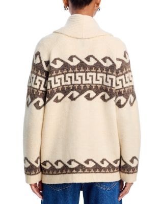 Wave Fair Isle Open Cardigan - Exclusive