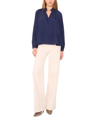 Pliss&amp;eacute; Long Sleeve Top