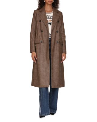 Faux-Ever Leather™ Belted Trench Coat