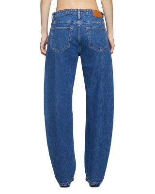 Alida High Rise Bowed Leg Jeans in Lenox