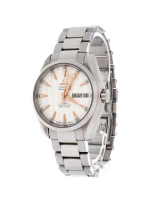 Seamaster Aqua Terra 150M Day-Date Co-Axial Chronometer Automatic Watch in Stainless Steel 38mm