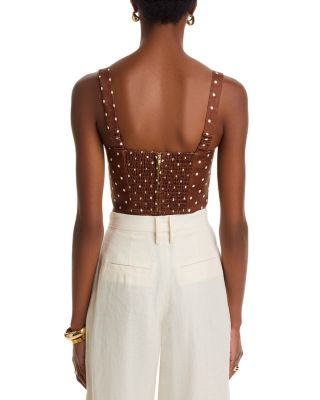 Claudine Linen Bustier Top