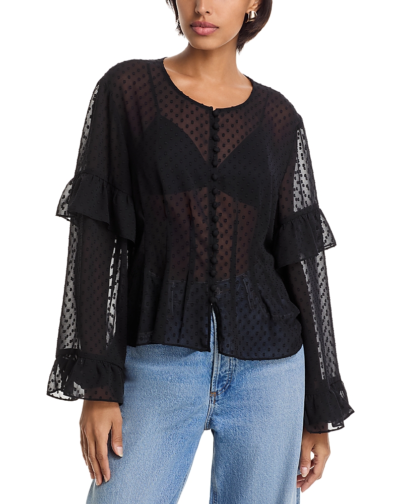 Paige Isolde Blouse In Black