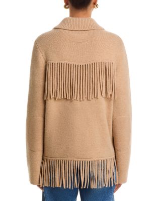 Western Fringe Knit Jacket