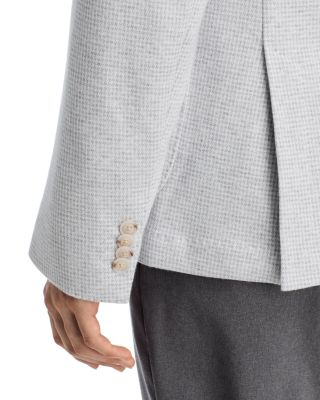 Hanry Houndstooth Jersey Slim Fit Unstructured Sport Coat