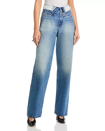 High Rise Straight Leg Jeans