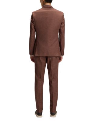 Melange Solid Slim Fit Suit Jacket