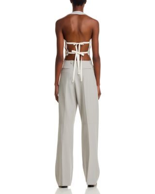 Open Back V Neck Vest