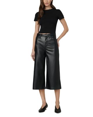 The Culotte Faux Leather Pants