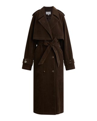 The Elizabeth Faux Suede Trench Coat