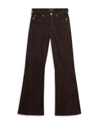 Twisted Dojo Tailorless Flare Leg Pants in Corduroy Coffee