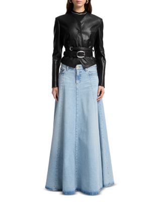 Drama Full Length Denim Skirt in September  