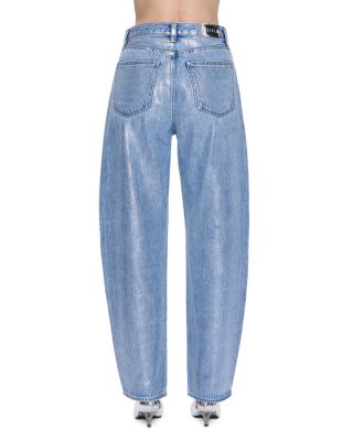 Wes High Rise Barrel Leg Jeans in Spellbound