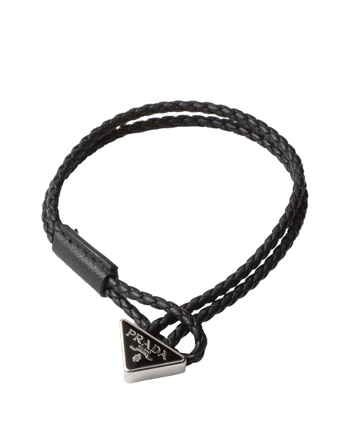 Prada Braided Nappa Leather Bracelet