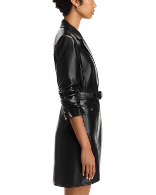 Cinq a Sept Jenessa Faux Leather Dress