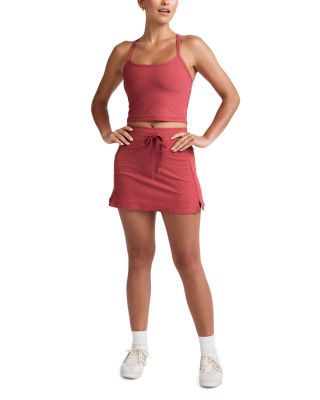 Spacedye Slim Racerback Cropped Tank in Faded Rose Heather