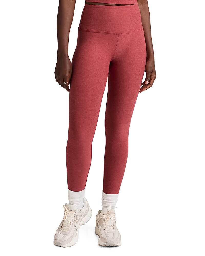 Beyond Yoga Spacedye Caught In The Midi High Waisted Legging In Pink