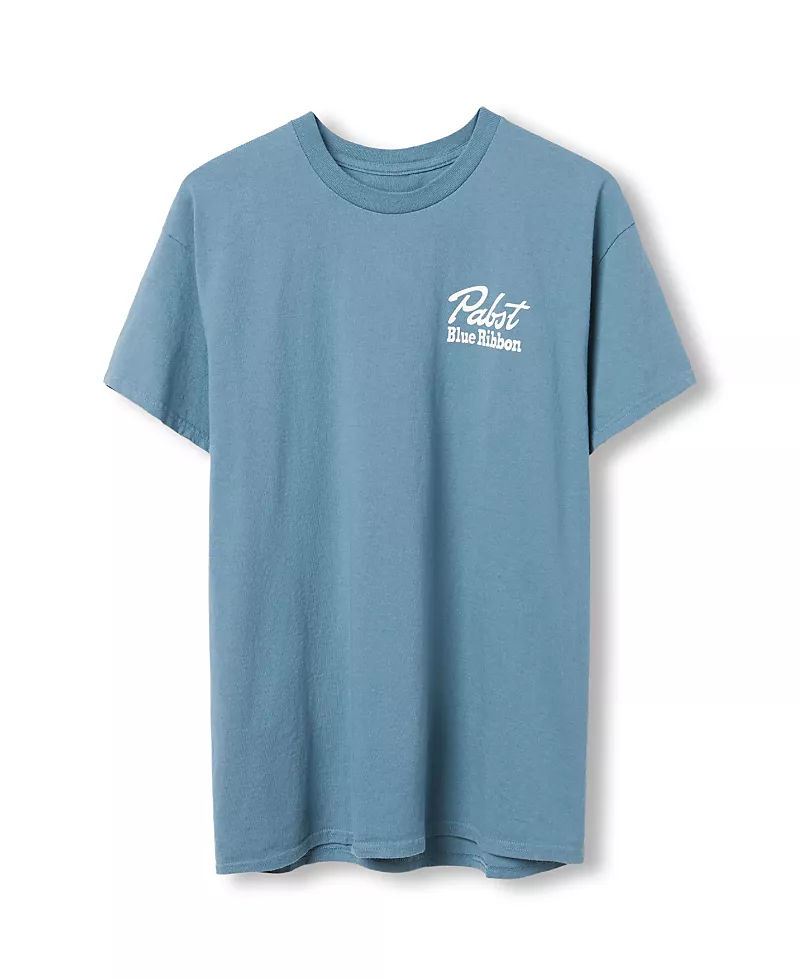 Junk Food Clothing Unisex Pabst Blue Ribbon Good Old Time Flavor Flea Market Tee