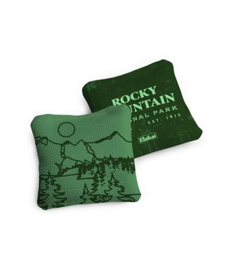 4x4 Rocky Mountain National Park Durasuede + Turbo Polyglide Pilot Versacraft Cornhole Bags