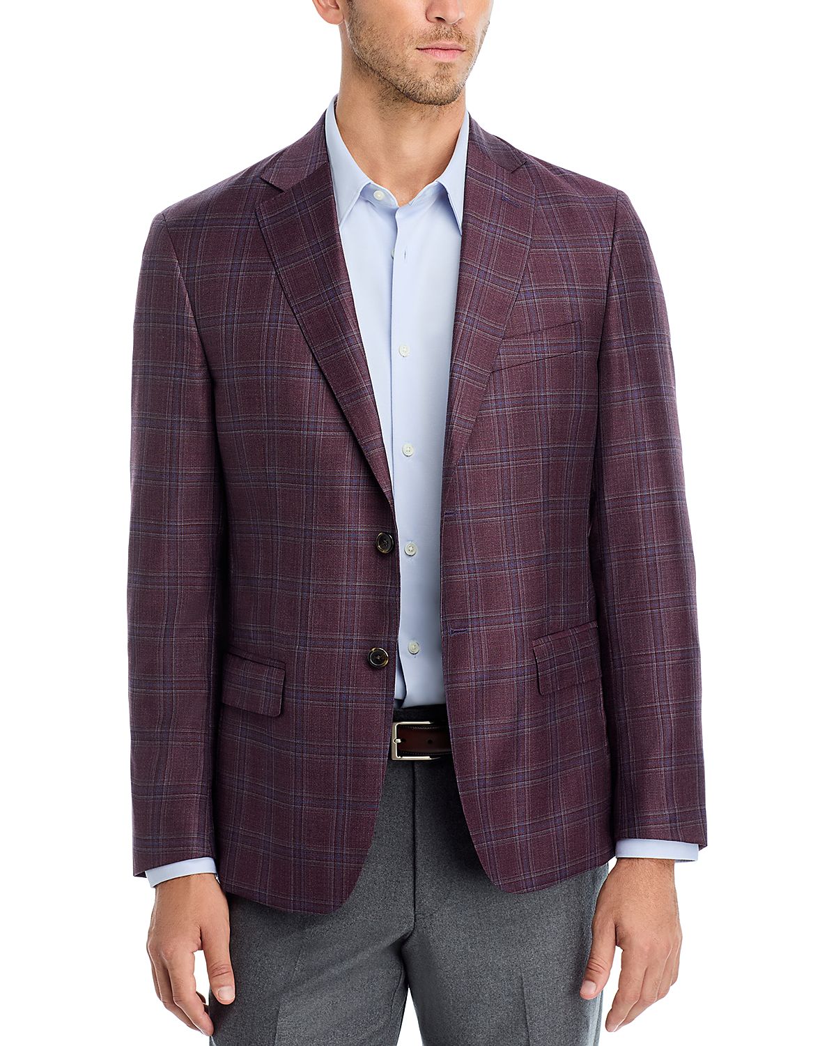 The Men's Store at Bloomingdale's Plaid Regular Fit Sport Coat - Exclusive