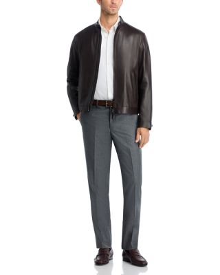 Flannel Flat Front Trousers - Exclusive