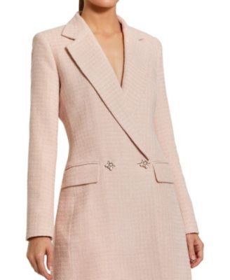 Boucle Long Sleeve Blazer Mini Dress