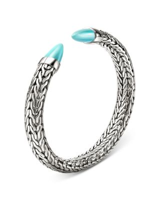 Sterling Silver Turquoise Spear 50 Flex Cuff