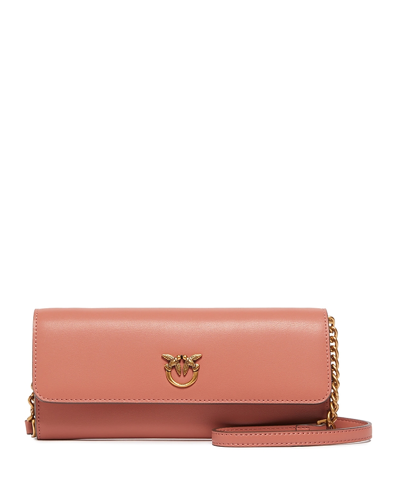 Pinko Love Tiny Birds Wallet On Chain In Pink