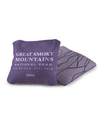 6x6 Great Smoky Mountains National Park Durasuede + Turbo Polyglide Pilot Versacraft Cornhole Bags