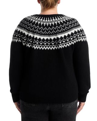 100% Cashmere Fair Isle Crewneck Sweater - Exclusive