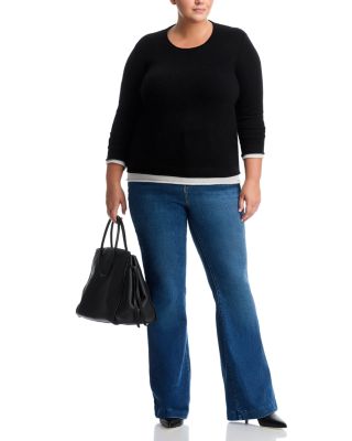 100% Cashmere Double Layer Crewneck Sweater - Exclusive