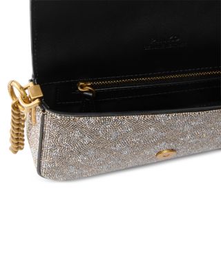 Love One Slouchy Baby Monogram Leather Crossbody Bag