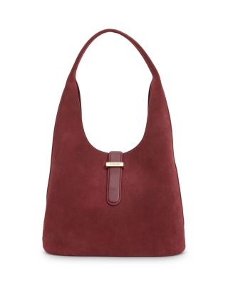 Suede Top Handle Bag