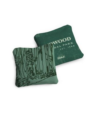 6x6 Redwood National Park Durasuede + Turbo Polyglide Pilot Versacraft Cornhole Bags