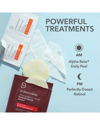 Advanced Retinol + Ferulic Perfectly Dosed Retinol Peel (Extra Strength 0.5% Pure Retinol), Set of 8