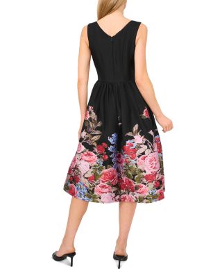 Brocelle V Neck Midi Dress