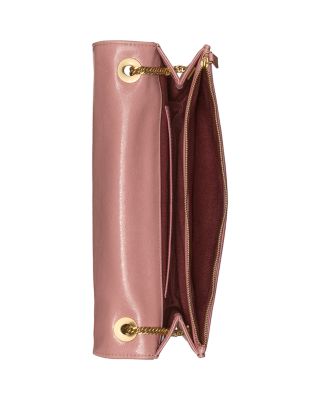 Deco Glazed Leather Soft Shoulder Bag