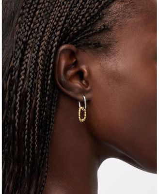  Gold Ash Double Mini Drop Earrings